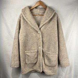 *VINTAGE* Winter Silks Oversized Teddy Coat // Women’s Size Large